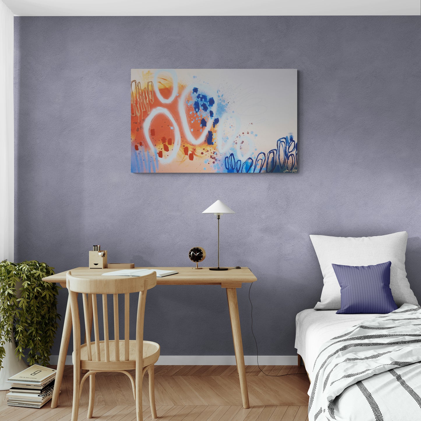 "Finding Myself In My Reflection" Stretched Canvas Prints