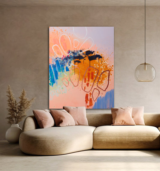 Neon Dawn | 48x60 Inches