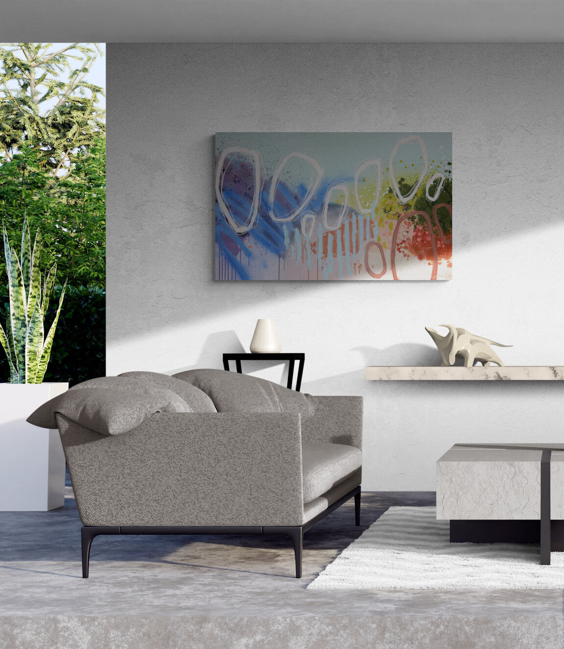 "Let Go To Grow" Stretched Canvas Prints