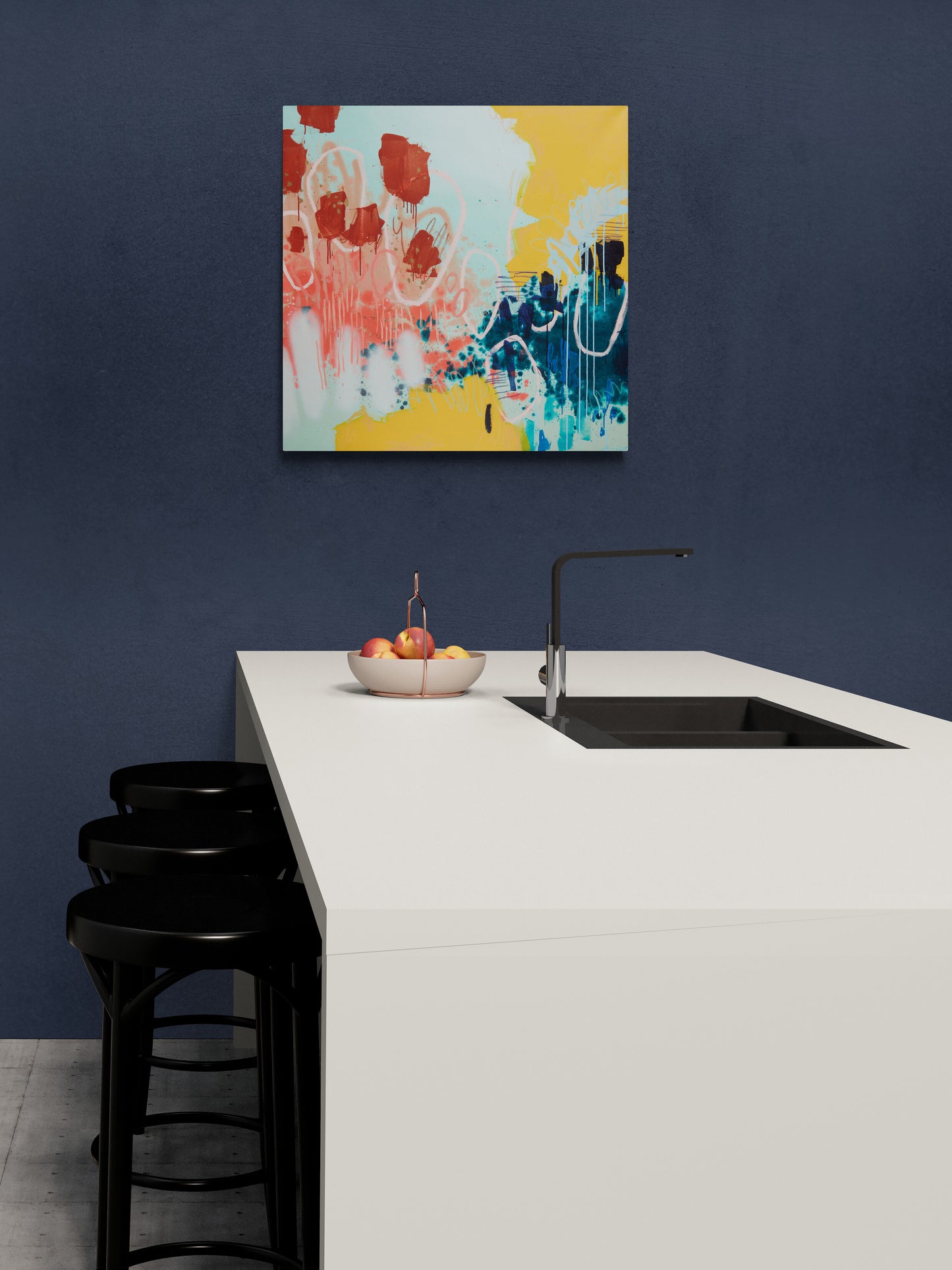 "Primary Punch" Stretched Canvas Prints