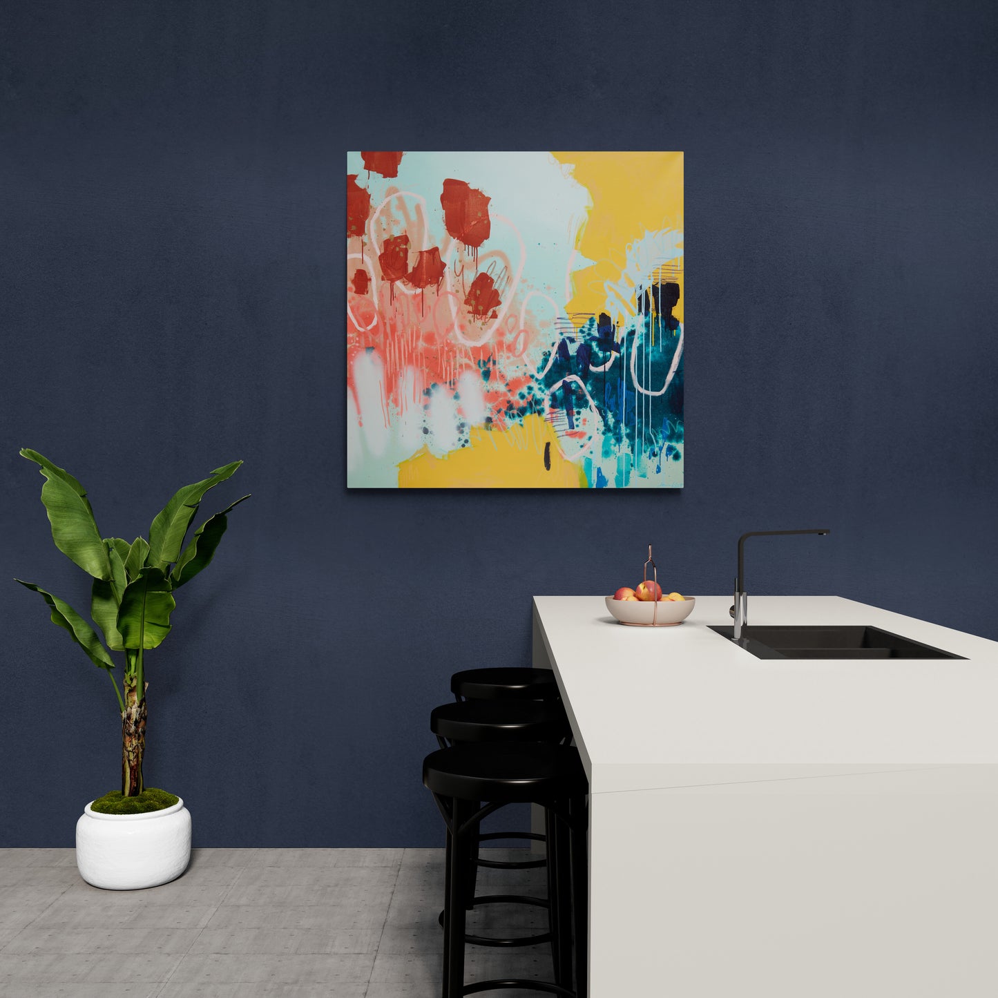 "Primary Punch" Stretched Canvas Prints