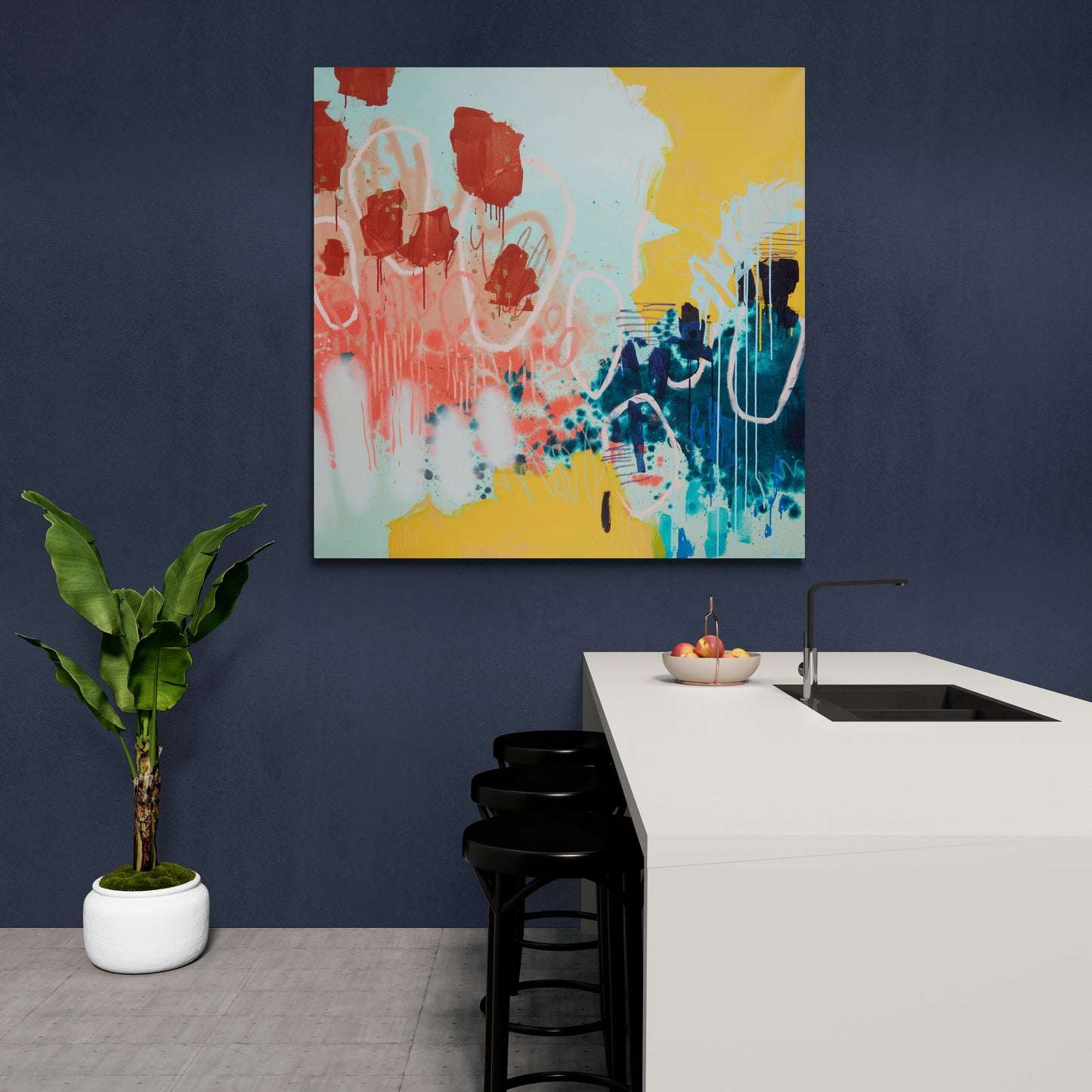 "Primary Punch" Stretched Canvas Prints