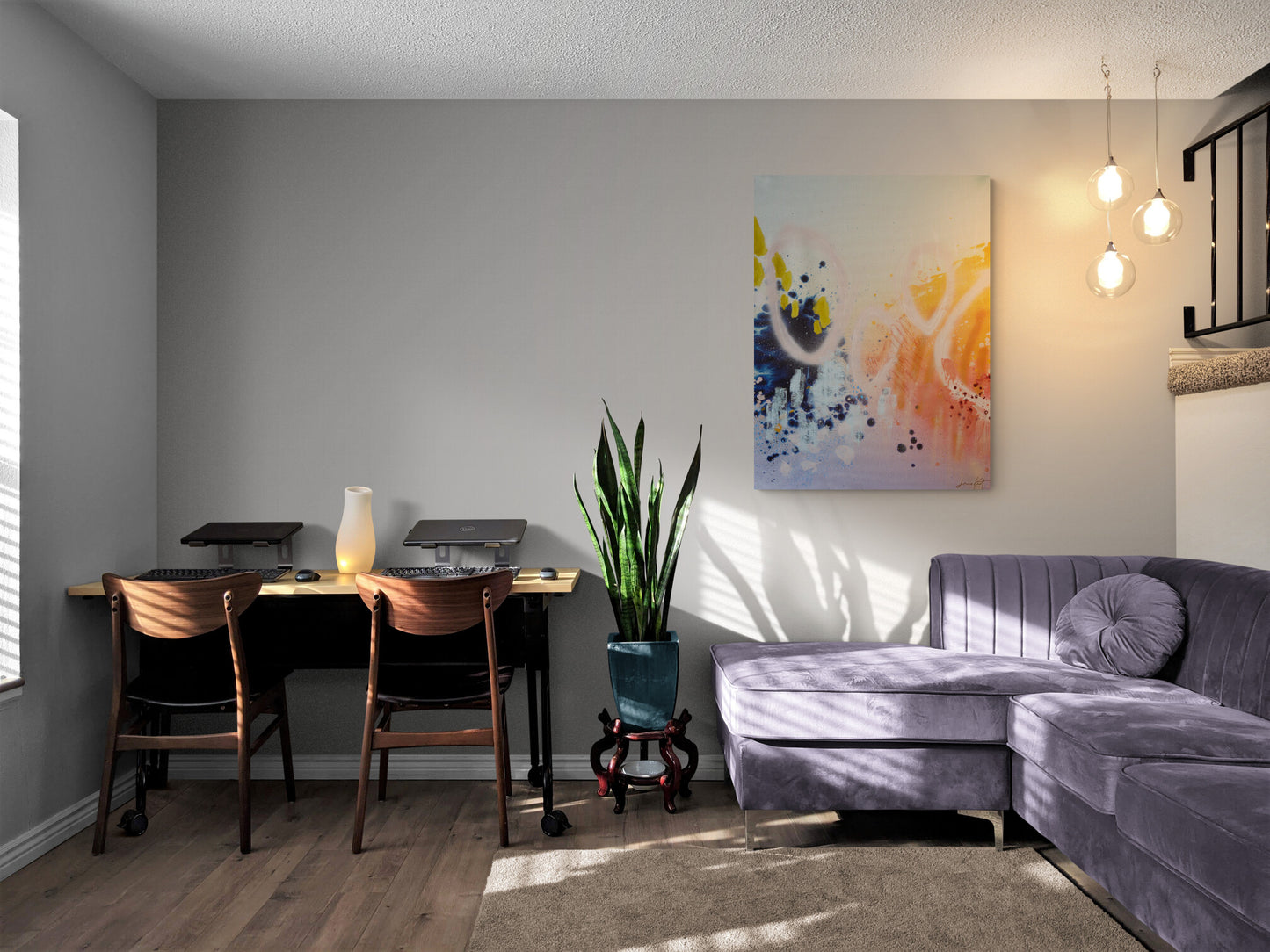 "Soft Place To Land" Stretched Canvas Prints