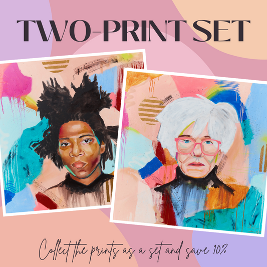 Basquiat and Warhol Print Set