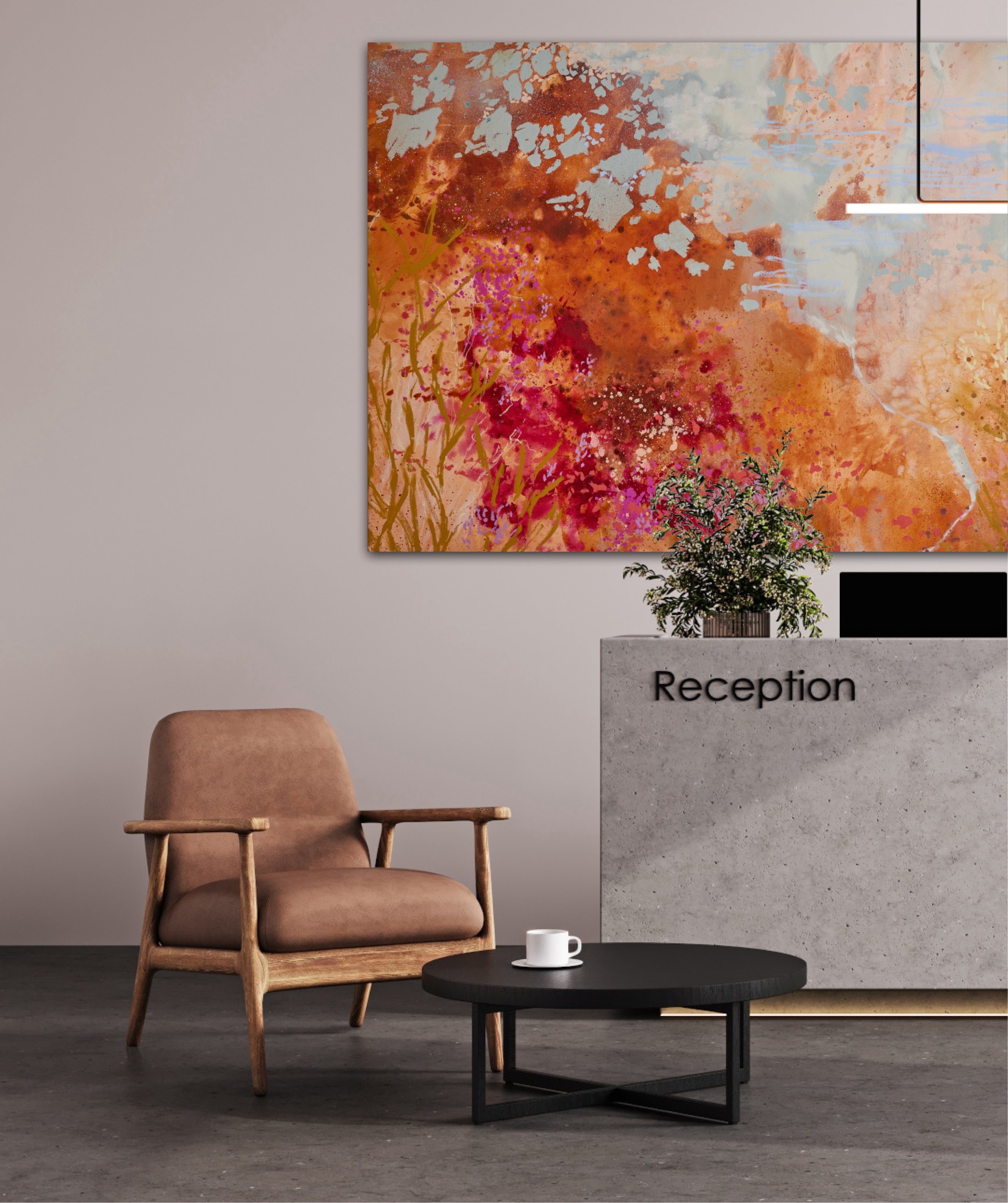 アート・デザイン・音楽 KATSURA: A Pinedly Retreat Arctic Meadow | 85x50 Inches – Jenna Kast