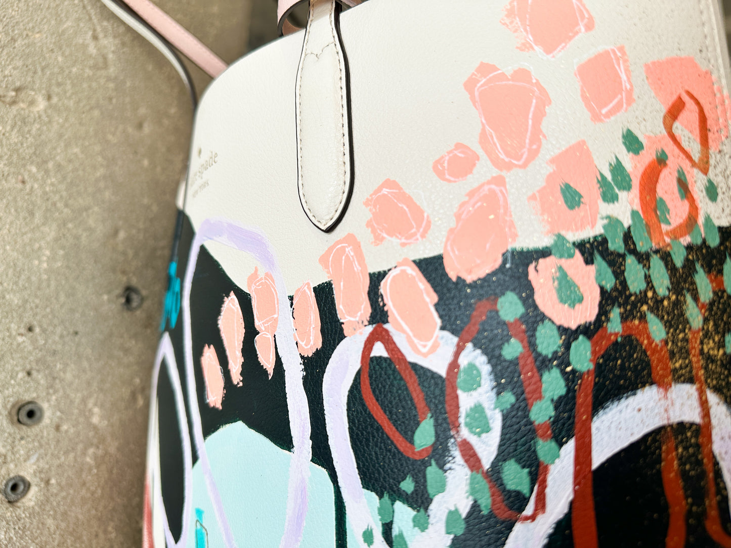 White Wine Spritzer | Painted Kate Spade Handbag