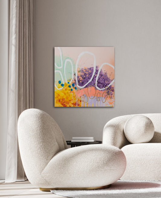 Life Of A Flower | 24x24 Inches