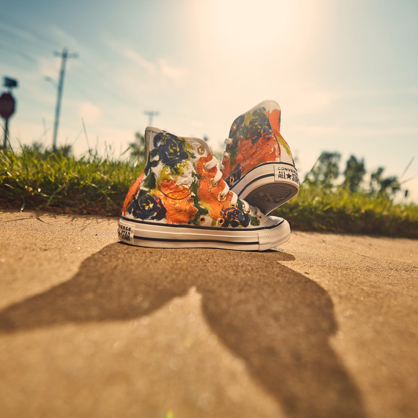 Floral Painted Custom Order Converse Sneakers